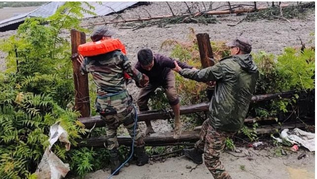 flash floods damage homes after Uttarakhand cloudburst 2025